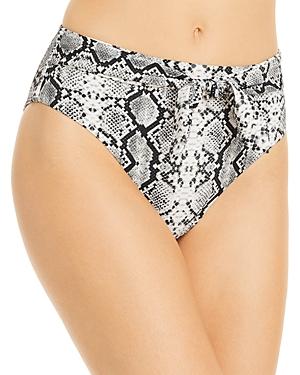 Aqua Swim Snake Print Sash Tie Bikini Bottoms - 100% Exclusive