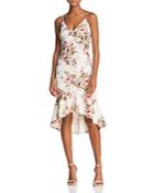 Aqua Floral Print Flounce Dress - 100% Exclusive