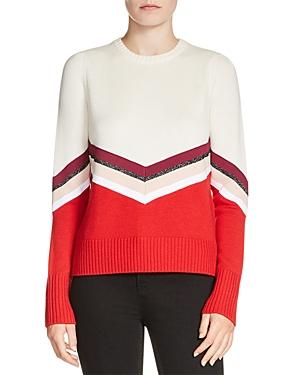 Maje Milk Color-block Sweater
