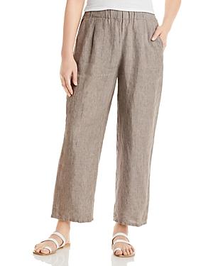 Eileen Fisher Petites Straight Leg Organic Linen Pants