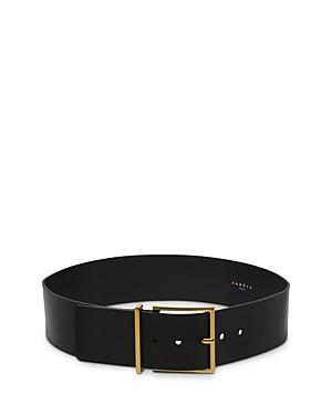 Sandro Women's Cameron Wide Leather Belt