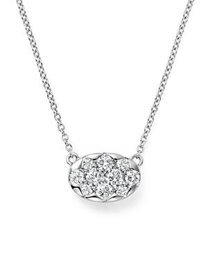 Kc Designs Diamond Cluster Pendant Necklace In 14k White Gold, .35 Ct. T.w.