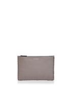 Mackage Port Zip Leather Pouch