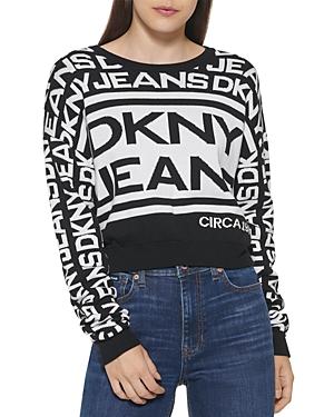 Dkny Cropped Logo Sweater