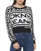 Dkny Cropped Logo Sweater