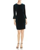 Calvin Klein Velvet Bell-sleeve Dress - 100% Exclusive