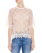 Sandro Hana Lace Top