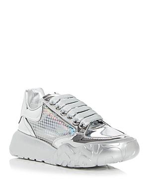 Alexander Mcqueen Women's Court Mirrored Low Top Sneakers