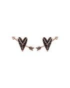 Karl Lagerfeld Paris Hearts & Arrows Stud Earrings