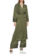 Bcbgmaxazria Striped Satin Robe Jacket