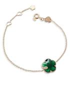 Pasquale Bruni 18k Rose Gold Petit Joli Green Agate And Diamond Bracelet