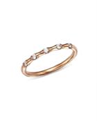 Bloomingdale's Five Diamond Stacking Ring In 14k Rose Gold, 0.10 Ct. T.w. - 100% Exclusive