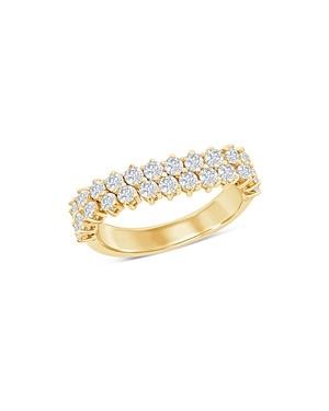 Bloomingdale's Diamond Double Row Ring In 14k Yellow Gold, 1.30 Ct. T.w. - 100% Exclusive