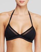 Vitamin A Black Neoprene Ursula Bralette Top