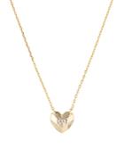 Aqua Faceted Heart Pendant Necklace In 14k Gold-plated Sterling Silver, 16 - 100% Exclusive