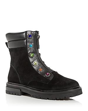 Kurt Geiger London Women's Rainbow Embellished Zip Booties