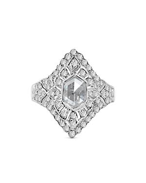 Amrapali Jewels Diamond Ring In 18k White Gold, 1.13 Ct. T.w.