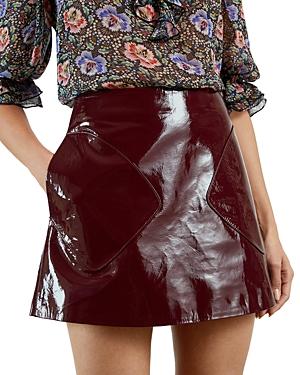 Ted Baker Patent Leather Mini Skirt