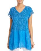 Johnny Was Dani Embroidered Tunic Top