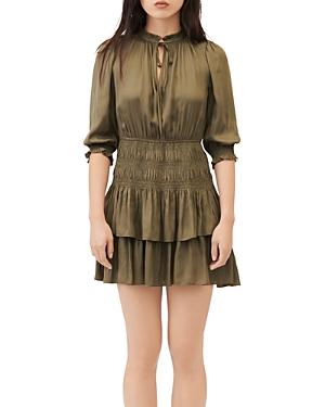Maje Radji Smocked Mini Dress
