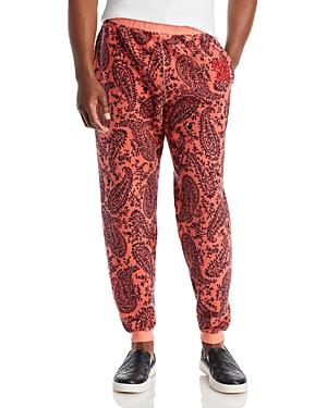 Aries Cotton Reverse Fleece Paisley Regular Fit Sweatpants