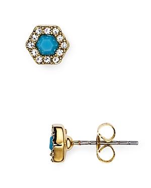 Rebecca Minkoff Geometric Pave Stud Earrings