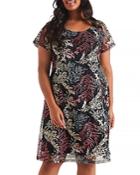 Estelle Plus Palais Embroidered Floral Dress