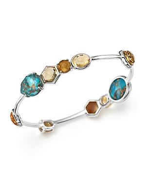 Ippolita Sterling Silver Rock Candy Mixed Stone Bangle In Safari - 100% Exclusive