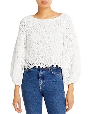 Milly Camila Cotton Lace Blouse