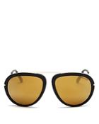 Tom Ford Mirrored Stacy Sunglasses, 57mm