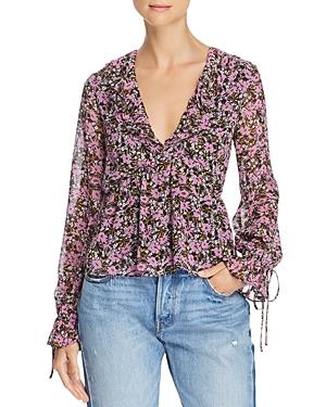 Lost And Wander Lovestoned Floral-print Top