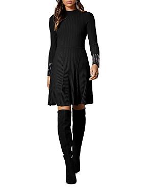 Karen Millen Embellished-cuff Sweater Dress