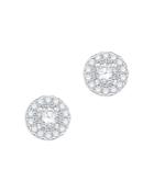 Bloomingdale's Certified Diamond Halo Stud Earrings In 14k White Gold, 0.75 Ct. T.w. - 100% Exclusive