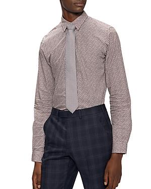 Ted Baker Slim Fit Magnolia Print Shirt