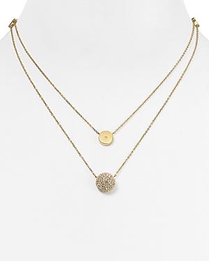 Michael Kors Dual Chain Pendant Necklace, 16