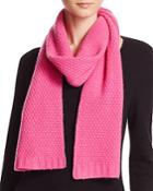 C By Bloomingdale's Waffle Knit Cashmere Scarf