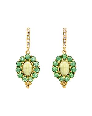 Temple St. Clair 18k Yellow Gold Theory Tsavorite, Peridot & Diamond Drop Earrings
