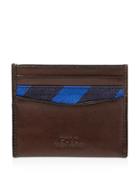 Polo Ralph Lauren Leather & Tie Silk Card Case