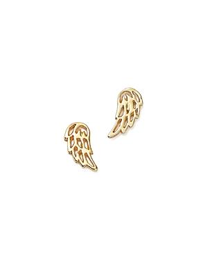 Bing Bang Nyc 14k Yellow Gold Little Wing Stud Earrings