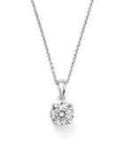 Diamond Solitaire Pendant Necklace In 14k White Gold, .30 Ct. T.w. - 100% Exclusive