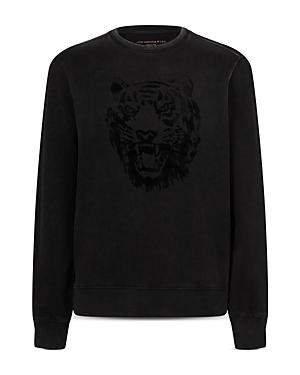 John Varvatos Star Usa Cotton Tonal Tiger Sweatshirt