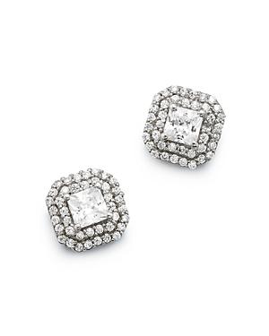 Bloomingdale's Diamond Halo Stud Earrings In 14k White Gold, 0.80 Ct. T.w. - 100% Exclusive