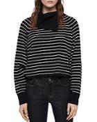 Allsaints Maddie Striped Cropped Sweater