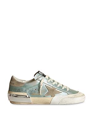 Golden Goose Women's Super Star Metallic Vintage Low Top Sneakers