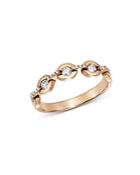 Bloomingdale's Diamond Chain Motif Ring In 14k Rose Gold, 0.27 Ct. T.w. - 100% Exclusive