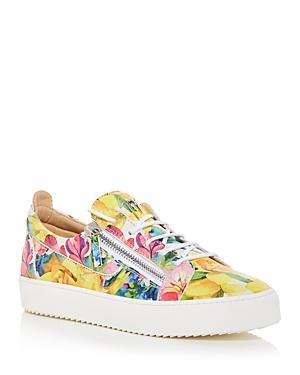 Giuseppe Zanotti Men's May London Nacy Floral Low Top Sneakers