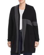 Vince Camuto Plus Ribbed Color Block Cardigan