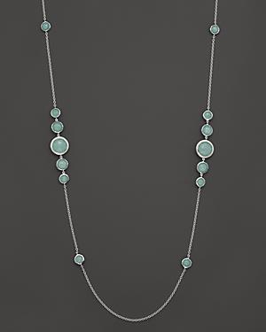 Ippolita Sterling Silver Stella Necklace In Turquoise With Diamonds, .68 Ct. T.w.