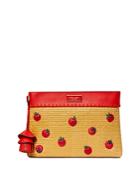 Kate Spade New York Tomato Novelty Straw Clutch