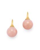 Marco Bicego 18k Yellow Gold Africa Pink Opal Drop Earrings